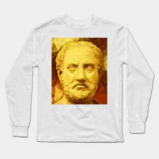 Thucydides Golden Portrait | Thucydides Artwork 9 Long Sleeve T-Shirt